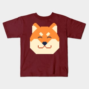 fox pixel art Kids T-Shirt